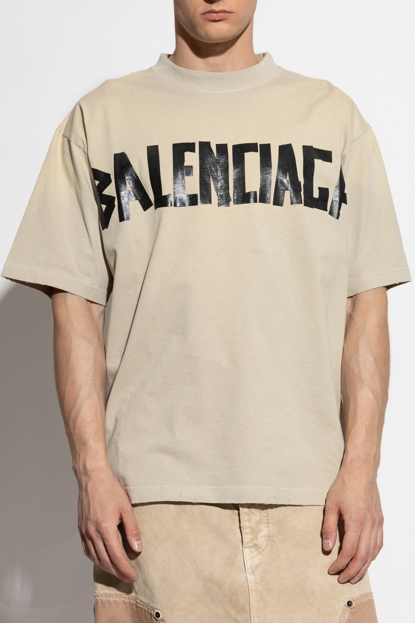 【BALENCIAGA】 半袖 Tシャツ - ベージュ 楽天市場】バレンシアガ（カラーベージュ）（Tシャツ